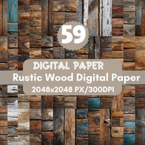 Rustikale Holztexturen Digital Papier: Gebeunstert Hintergründe (300 DPI PNG Dateien)