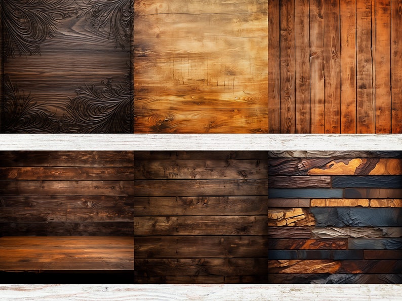 191 Rustic Wood Digital Paper,Wood Backdrop, Printable Wood Digital Background, Wood Scrapbook Paper image 4