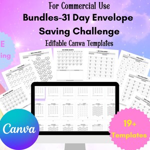 Editable Envelope Challenge Canva Templates,Low Income Savings Challenges,Cash Envelopes Binder,Budget Envelopes with Binder