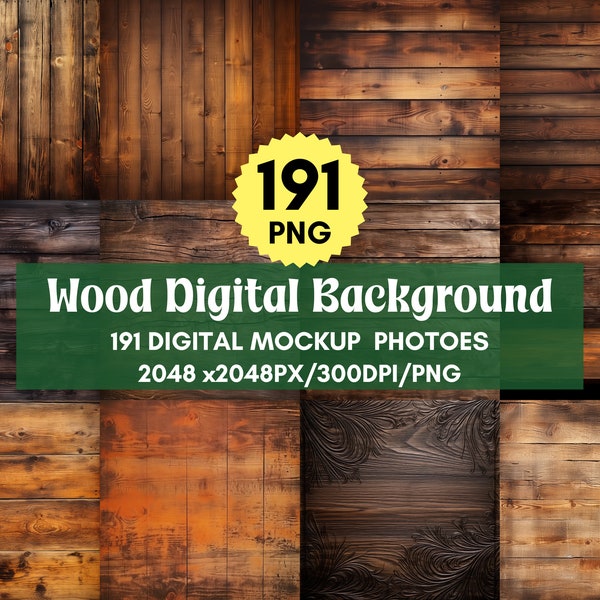 191 Rustic Wood Digital Paper,Wood Backdrop, Printable Wood Digital Background, Wood Scrapbook Paper