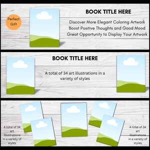 Canva Book Mockup Templates for KDP A+ Content (970x600) - Etsy