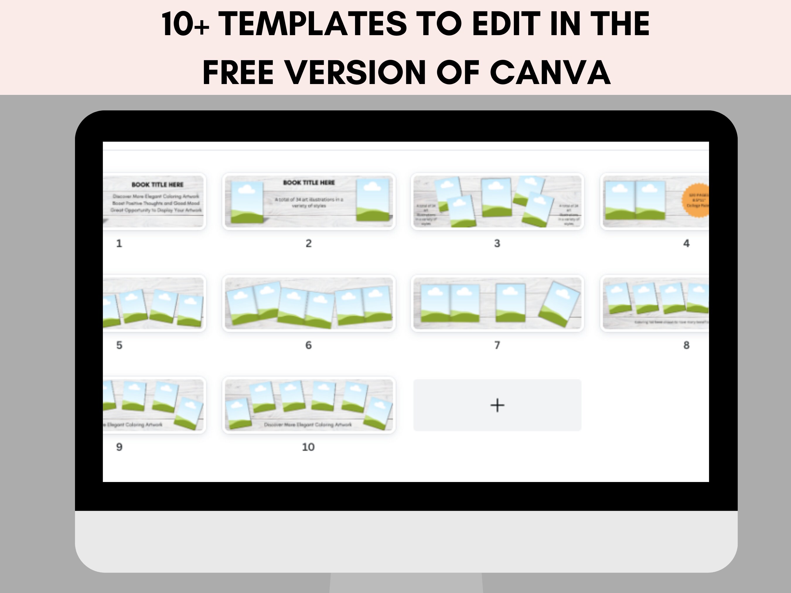 Canva Book Mockup Templates for KDP A+ Content (970x600) - Etsy