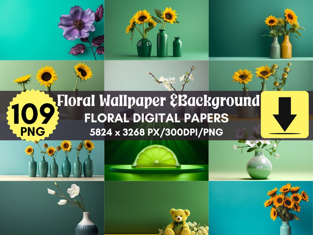 109 Minimalist Floral Desktop Wallpapers, 4K HD MacBook and Windows