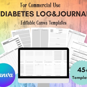 Editable Blood Sugar Log Canva Templates,Blood Sugar Tracker,Diabetes Log,Blood Sugar Log,Diabetes Tracker,Blood Pressure Log