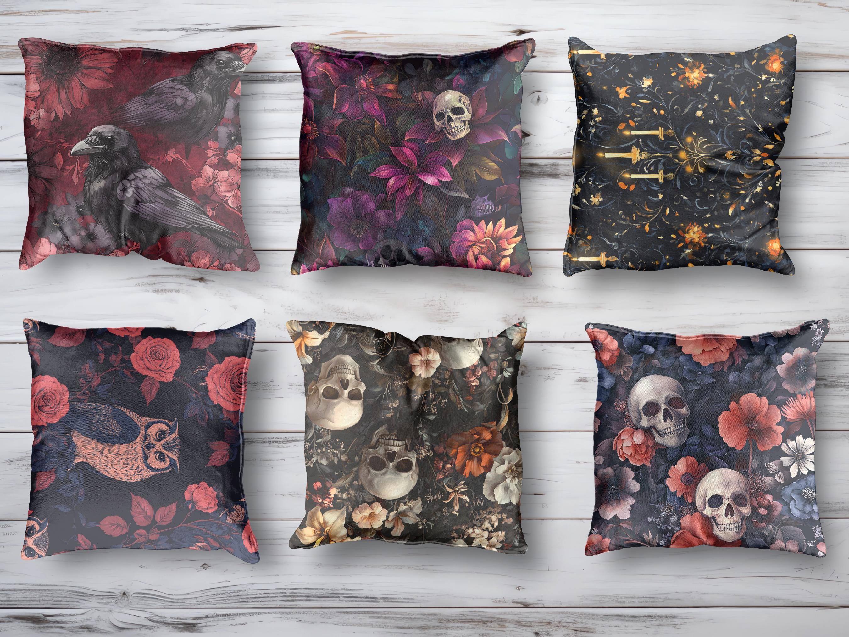 73 Gothic Rococo Digital Paper,gothic Floral Dark Oil Paint Textures ...
