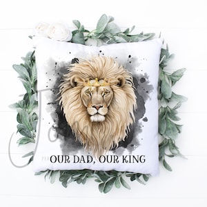 Diseño de sublimación de papá león, PNG del Día del Padre, Diseño de sublimación de leones, PNG de nuestro padre nuestro rey, diseño de sublimación