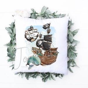 Leuke Piraat en Walvis Sublimatie Ontwerp, Jongens Piraat Sublimatie Ontwerp voor Kinderen, Piraat PNG, Walvis PNG, Piraat Digitale Download