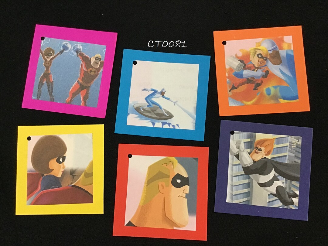 Character Gift Tags the Incredibles - Etsy
