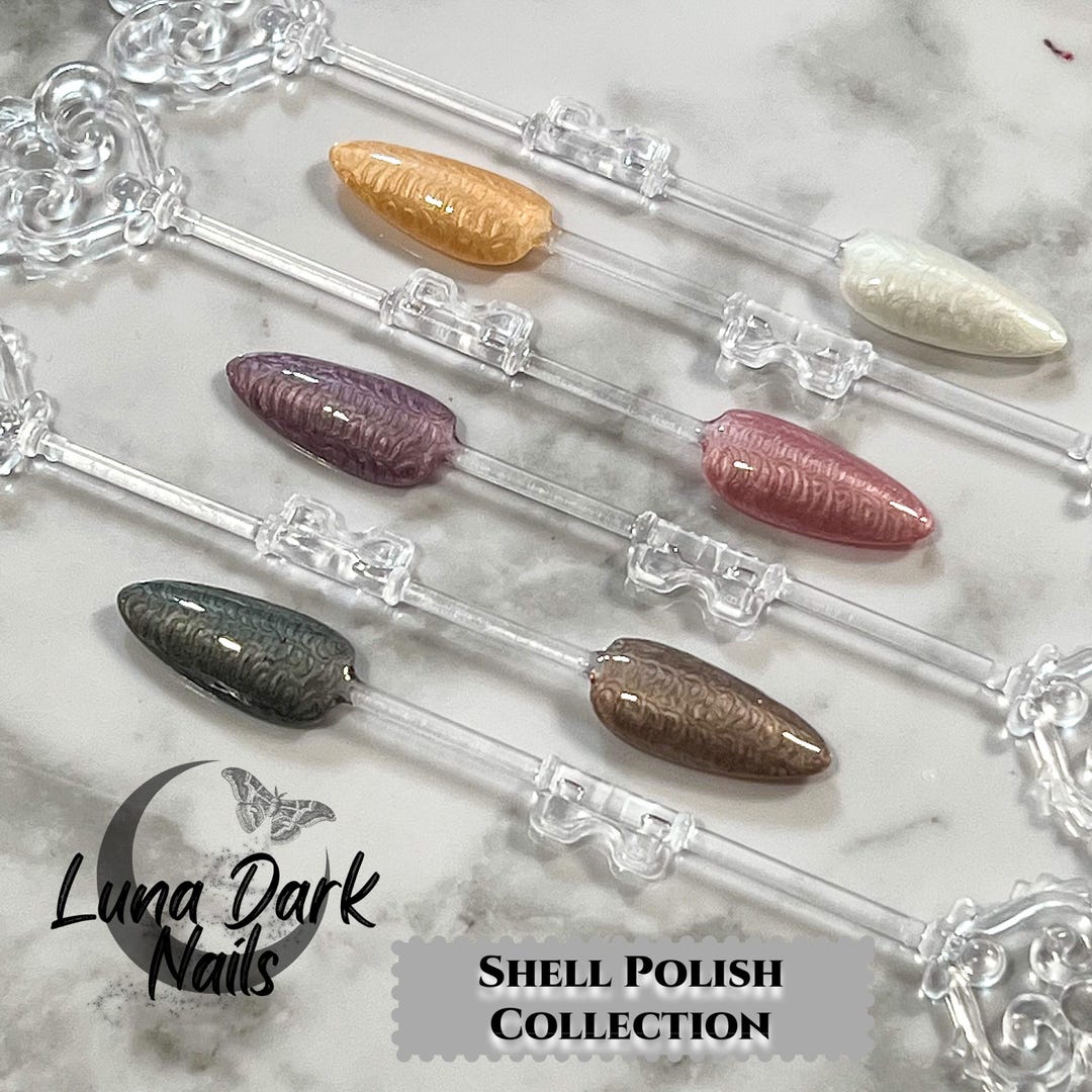 Shell Polish Press on Nails: Gothic Witchy Reusable False Nails - Etsy