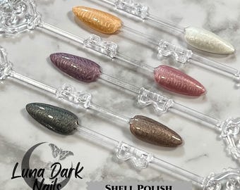 Shell Polish Press On Nails: Gothic Witchy Reusable False Nails