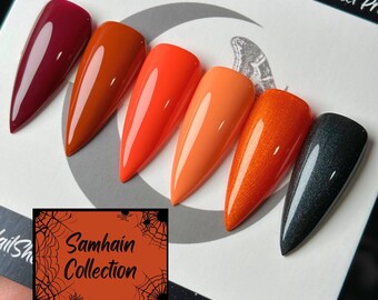 Samhain Press On Nails: Gothic Autumn Reusable False Nails