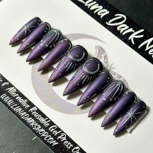 Celestial Tarot Press On Nails: Witchy Glitter False Nails