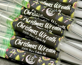 Christmas Wreath Cuticle Oil Pen, Hydrating Nail Serum, Witchy Self Care Gifts
