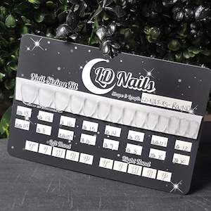 Basic Nail Sizing Kit, Press On Nails, Witchy Nails, Gothic Nails, Reusable Nails, Goth Press Ons, Reusable False Nails, Glue On Nails