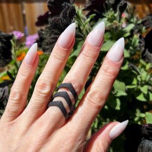 Kitty Katzenkrallen, Drücken Sie auf die Nägel, Gothic Nägel, Goth Drücken Sie auf die Nägel, Witchy Nägel, Grundnägel, Wiederverwendbare falsche Nägel, Alternative Nägel