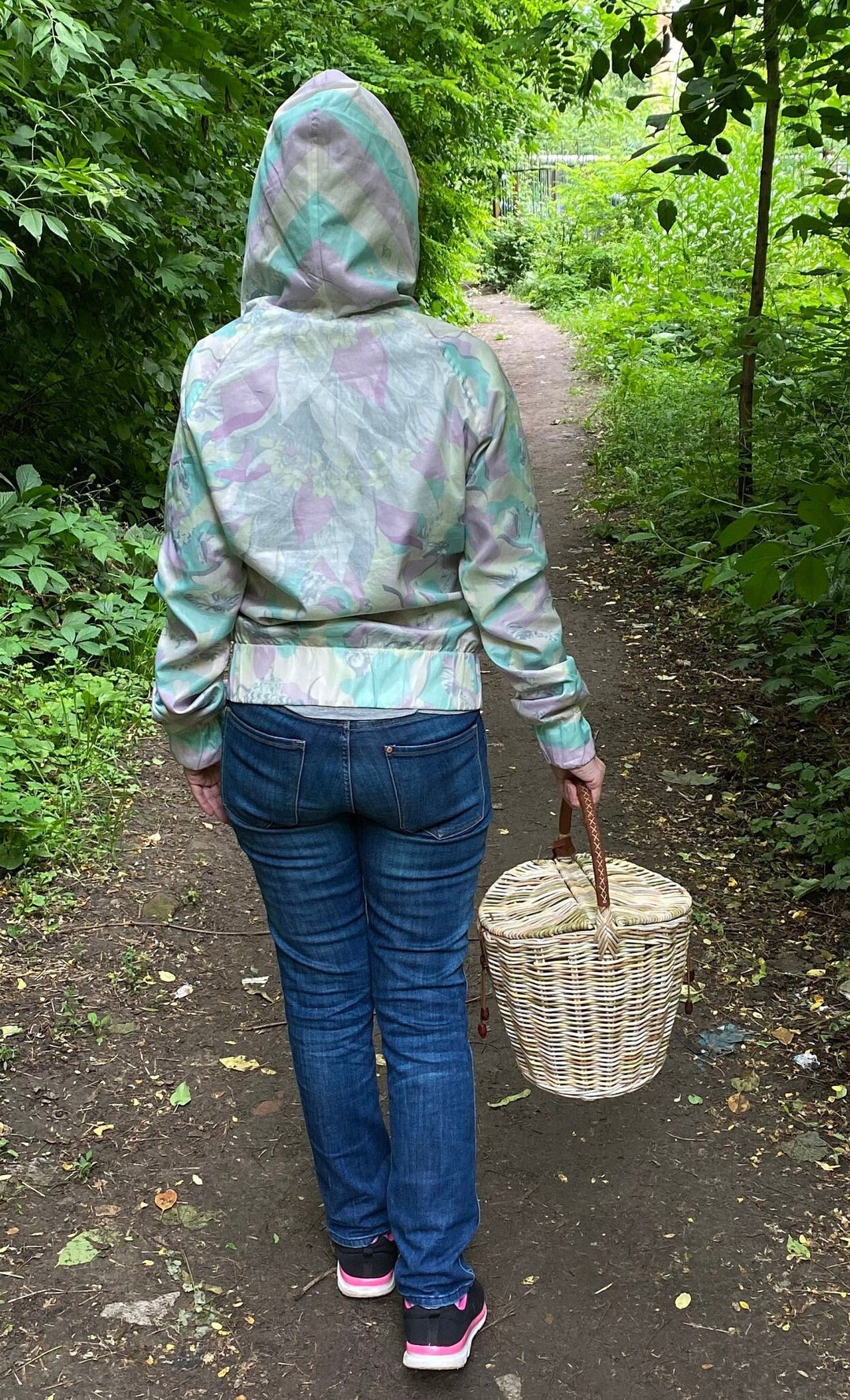 Big Jane Birkin Basket Wicker Basket Picnic Basket Bag Round With Lid ...