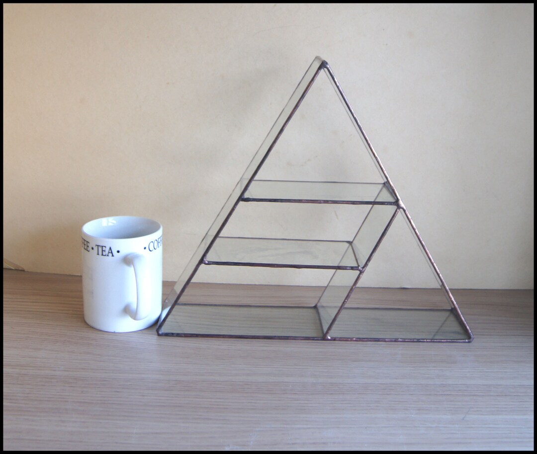 Glass Triangle Display Stand Etsy UK