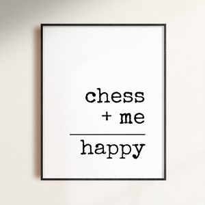 Chess Decor, Chess Poster, Chess Print, Chess Art, Chess Gift, Chess Lover gifts, Gift for Chess Player, Chess Printable