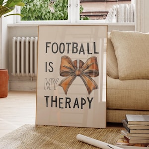 Football Prints Wall Art Football Lover Gift Fathers Day Poster Football Mom gift Teenager room American Football Fan Printable DOWNLOAD