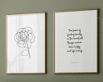 Louisa May Alcott citattryck: Små kvinnor, inspirerande väggkonst (digital nedladdning)