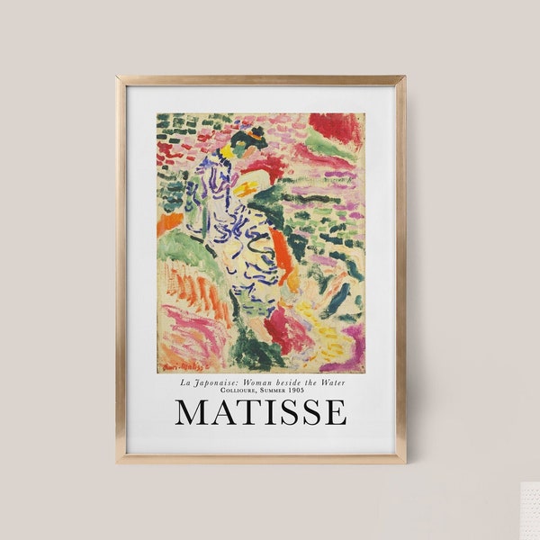 Matisse Print, La Japonaise Collioure Matisse Poster, Matisse Wall Art, Matisse Prints, Matisse Art Print, Museum Poster