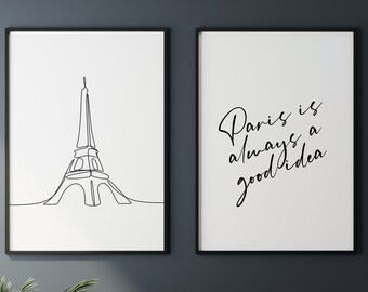 Paris Poster, Travel Poster, Paris Print, Paris Wall Art, Eiffel Tower, Paris Gift, Paris Decor, Printable wall art