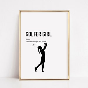 Golf gifts for girls, gifts for mom, retirement gifts for women, Golf lover gift, Golfer gifts, golf gifts for women, printable wall art