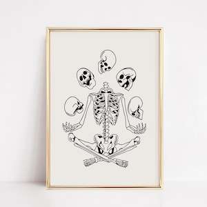 Halloween print, Funny Skeleton Art, halloween wall art, halloween decor, halloween poster, halloween wall decor, skeleton print, printable