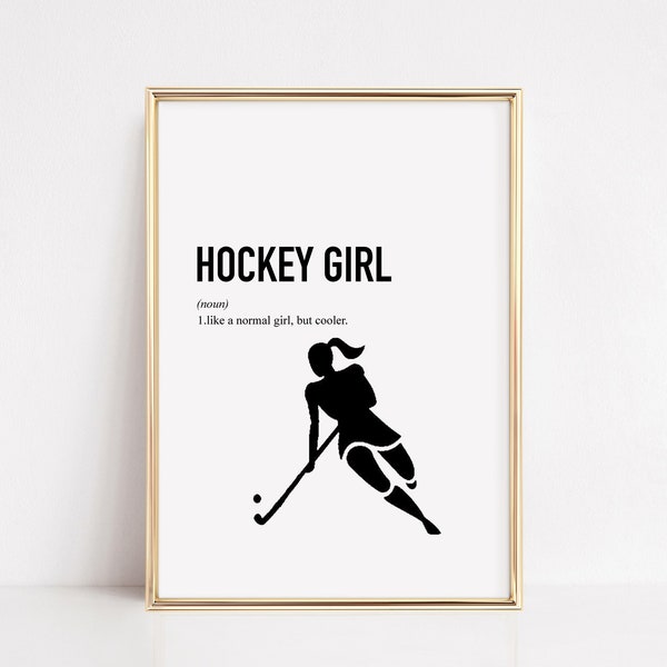 Feldhockey Geschenke, Feldhockey spielen, Geschenk für Hockeyspieler, Hockey Team Geschenk, Hockey Poster, Hockey druckbare Wandkunst, DIGITAL