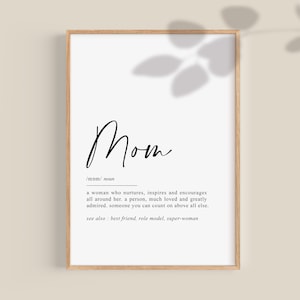 Mama Zitat Print Mama Definition Print, Mama Geburtstagsgeschenk Mama Geburtstagsgeschenke Mama Geburtstagsgeschenke Poster Mamma Printable Wandkunst Mommy Digital Print Download