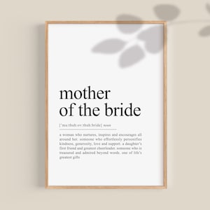 Mother of the Bride Gift, Wedding Gift, gift for Mom, Bridal Shower Gifts, Mother of Bride Gift, Bridal Party gift, printable