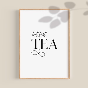 Tea gifts, Tea print, Kitchen posters, Kitchen art prints, Tea wall decor, Tea art prints, Tea lover gift, Digital Download