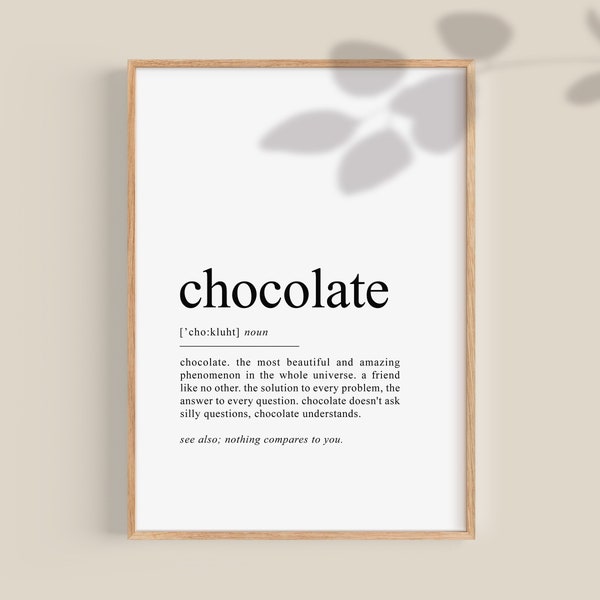 Quote for Chocolate Etsy