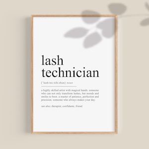 Present till franstekniker, definitionstryck för franstekniker, dekoration för franssalong, present till fransartist, presenter till franstekniker, utskrivbar skönhetssalong