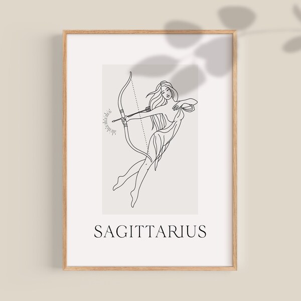 Sagittarius Woman, Sagittarius, Zodiac signs, Star Sign Print Sagittarius Zodiac Star Sign Print Sagittarius Birthday Star sign Home Decor,