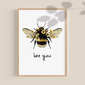 Self Love Printable Nursery Wall art Be Yourself Inspirational Poster Positive Daycare Quotes Creche Bee Kind Affirmation Wall Hanging Print