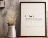 Libra Poster, Libra Gift, Libra Print, Libra wall art, Zodiac Gifts, Birthday Gift, Astrology gifts, digital prints