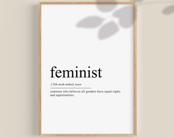 Regalo feminista, cartel feminista / citas de empoderamiento de las mujeres arte de pared imprimible, impresión de mujer empoderada, descarga digital de decoración del feminismo