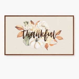 Thanksgiving frame tv-kunst vakantie tv-kunst seizoensafdruk voor 4k digitale tv dankbaar dankbaarheid kunst aan de muur, citaten van dankbaarheid, winter frame tv-kunst