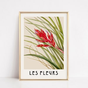 Vintage Flowers Print, Floral Wall Art, LES FLEURS print, Wildflowers Print, Botanical Wall Art, printable wall art