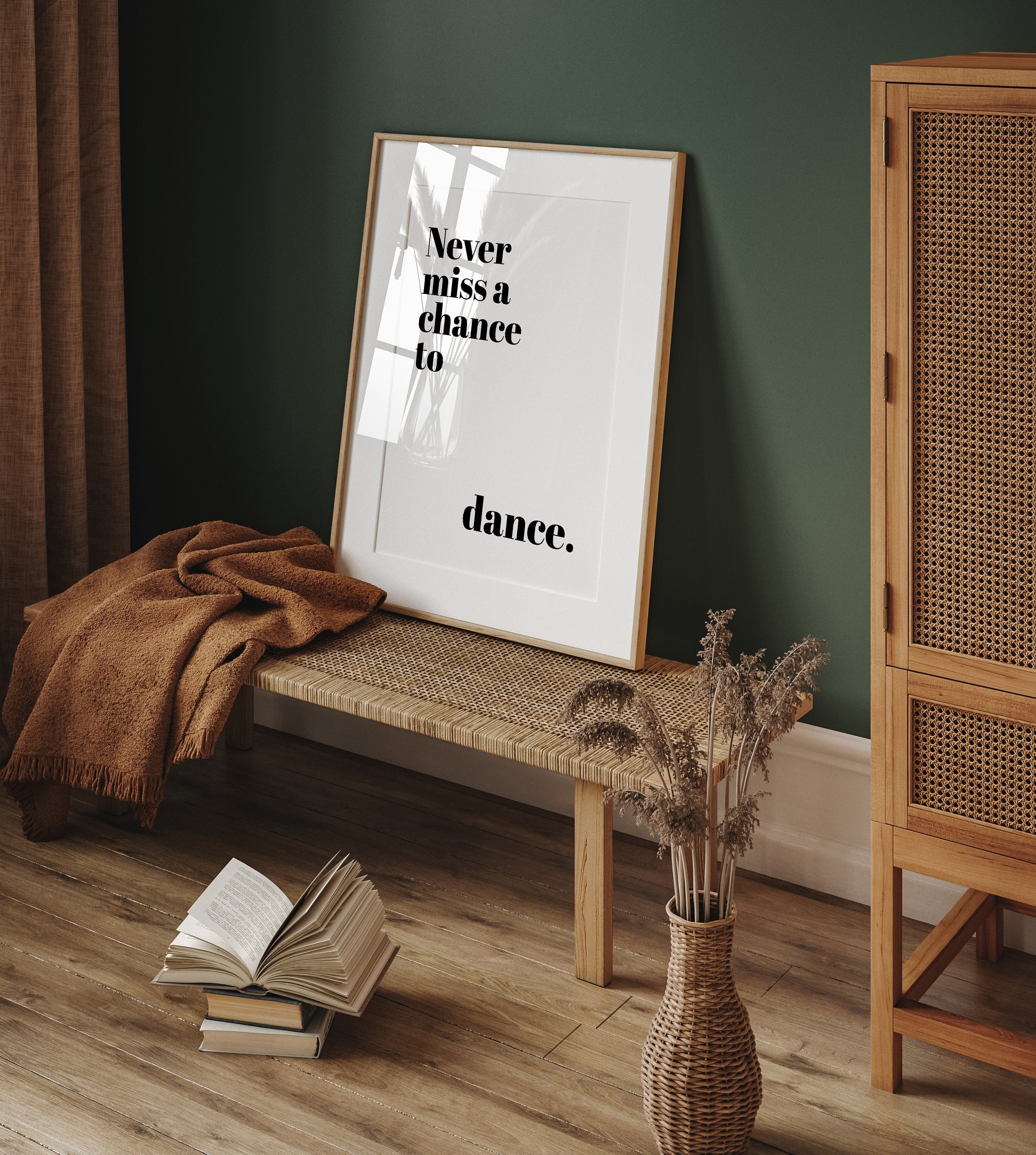 Never miss a chance to dance, Gift for Dancer, Dancer gifts, Dance gifts, Dancing wall art, Dance Studio Poster, gifts for her