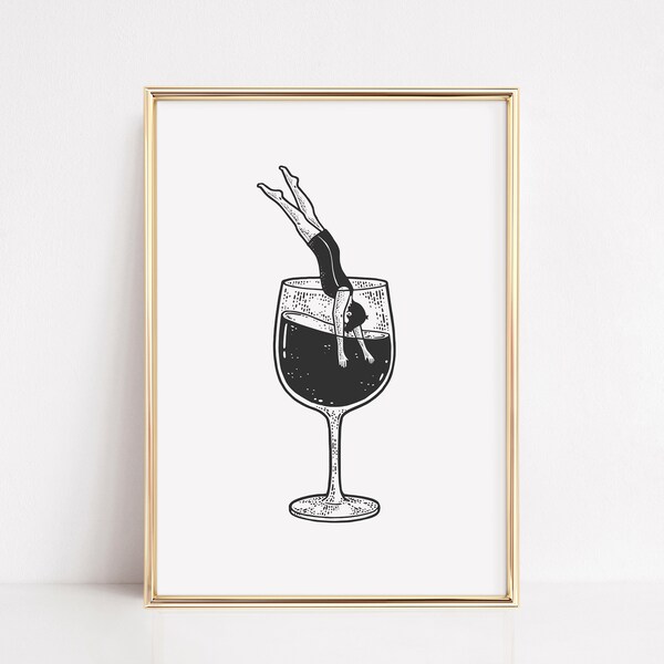 Wine Wall Art Etsy