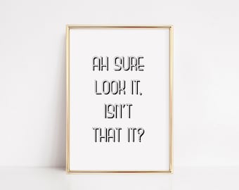 Funny Irish Saying Print, Ireland Wall Art (Digital Download)