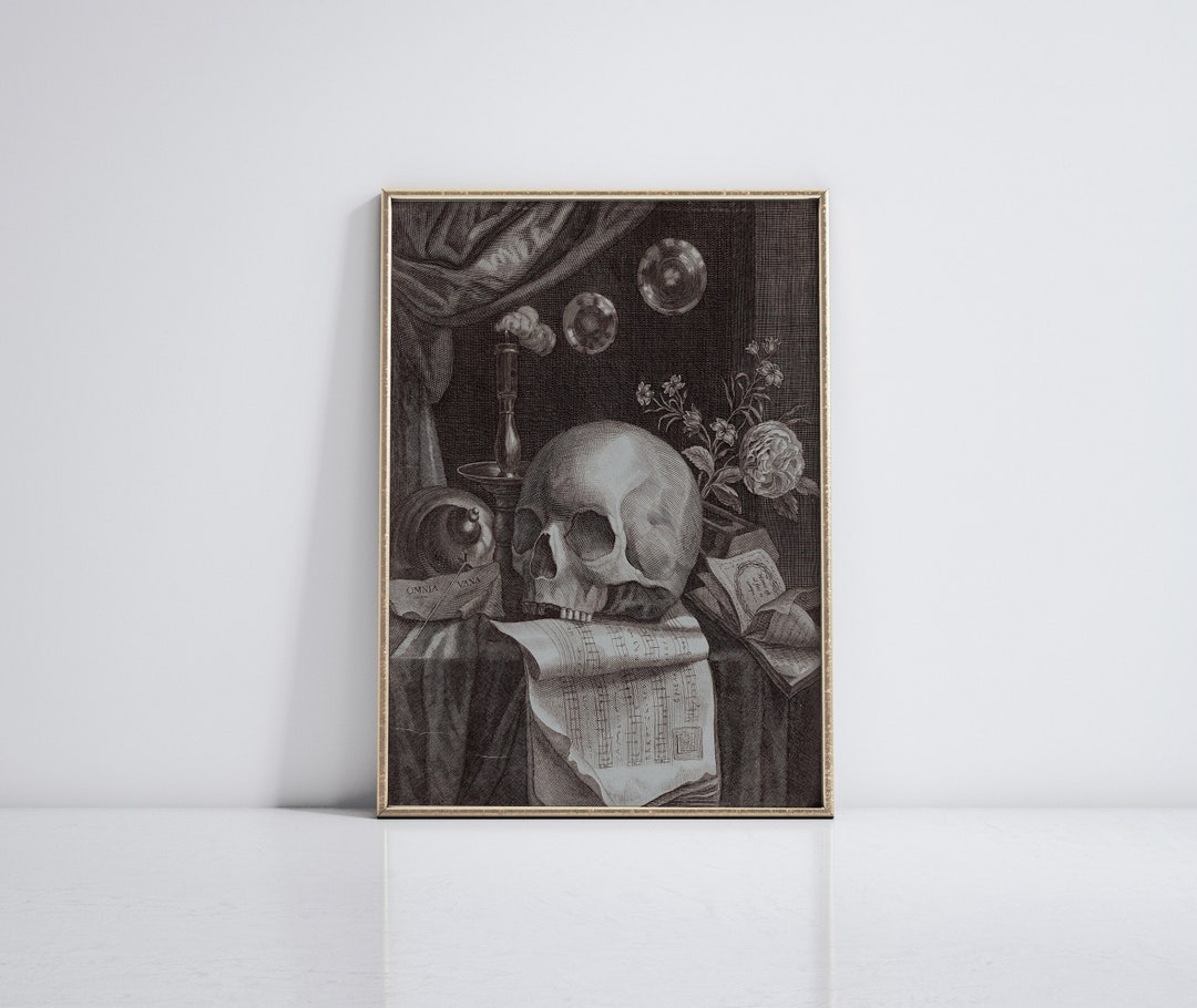 Dark Academia Wall Art, Goth Decor, Halloween Decor, Gothic Print ...