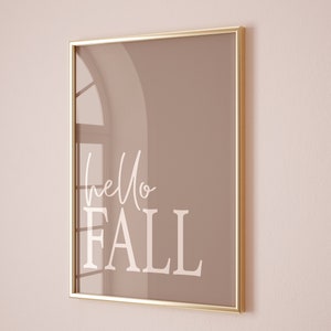 Hello Fall Printable | Fall Decor, Fall Wall Decor, Autumn Decor, Fall Sign, fall printable wall art, fall printables, digital prints