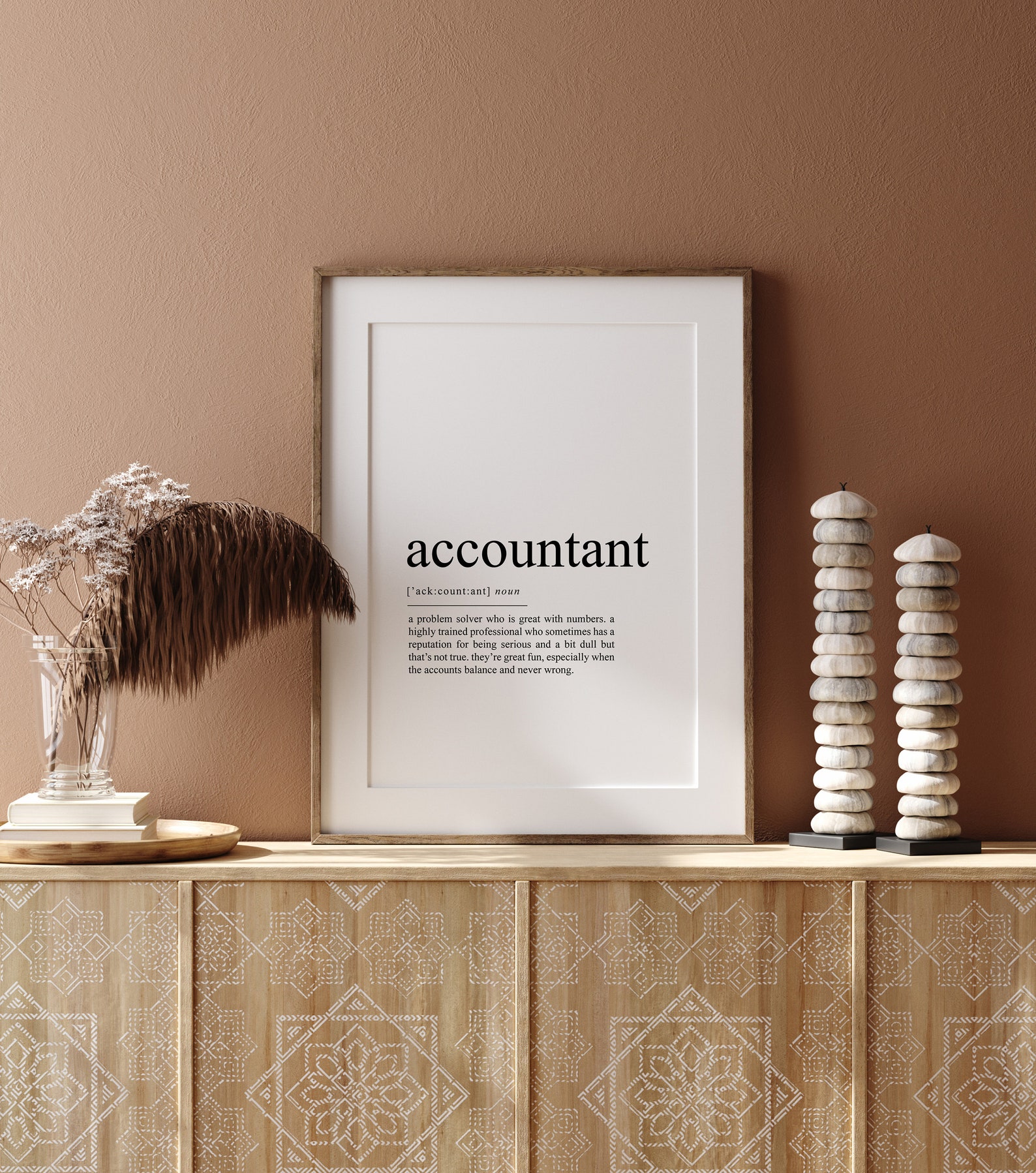 Accountant Definition Print, Accounts Office Wall Art Gifts (digital ...