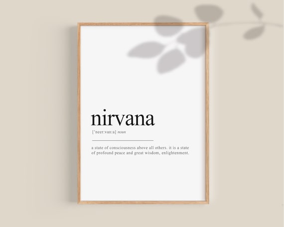 Nirvana Wall Art Nirvana Definition Dictionary Art Dictionary