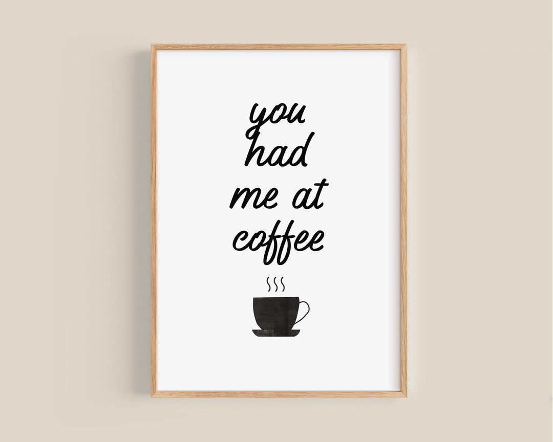 Coffee Print Download, Coffee Printable Wall Art, Coffee Bar Decor ...