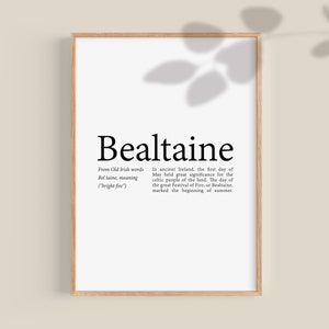 Irish Prints, Bealtaine Print, Spring Wall Art, Irish Gifts, Gaeilge ...