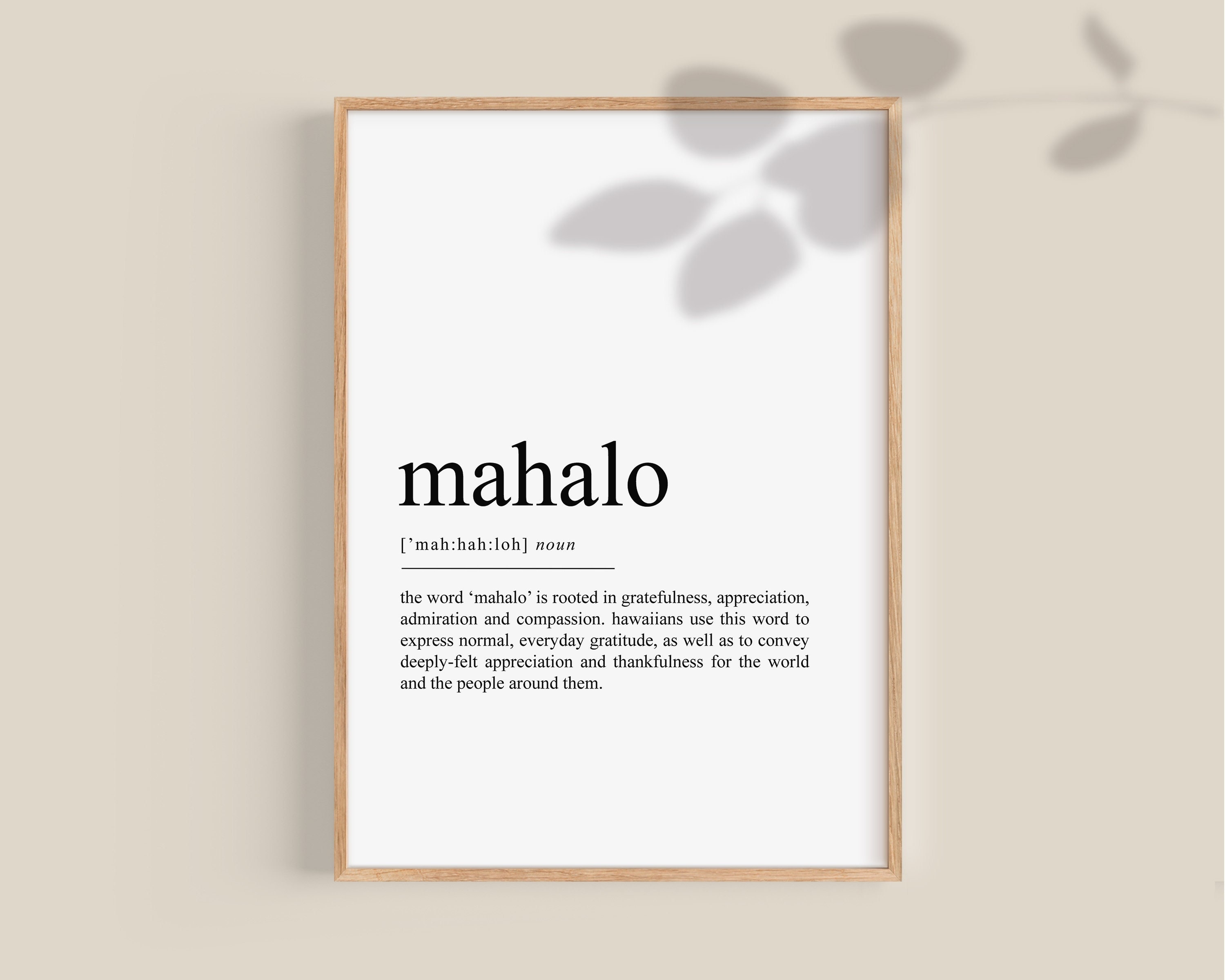 What does mahalo sale mean